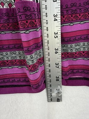 Apt 9 Dress Medium Petite Sleeveless Purple Paisley Fit Flare Womens