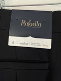 Rafaella Comfort Pants 8 Black Ponte Pull On Slim Leg Knit Womens New NWT