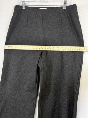 Coldwater Creek Ponte Perfect Pants Medium Gray Classic Fit Pull On Knit Womens