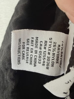 Habitat Clothes To Live In XL Cropped Pants Black Artsy Art To Wear Womens