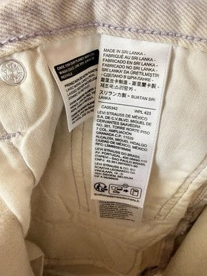 Levis 501 Shorts Women 26 Purple Cut Off Button Fly New NWT