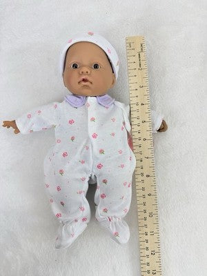 Berenguer Dolls 11” JC Toys Baby Girl African American AA Hat Outfit Purple