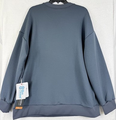 Obermeyer Explorer Tech Crew Mens Large Sweatshirt Pullover Blue New NWT