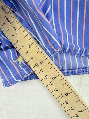 LL Bean Pajama Shorts Medium Womens Blue Dogs 100% Cotton Poplin Sleep PJ
