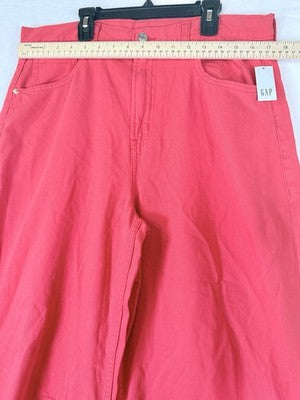 Gap High Rise UltraSoft Horseshoe Jeans 31 12 Tall Womens Denim Red New NWT