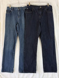 2 Pair The Children’s Place Boys Straight Jeans Size 14 Husky Blue Denim Lot