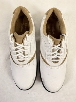 FootJoy Golf Shoes 8 Womens GreenJoys White Beige