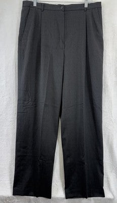 LL Bean Pants Womens 16 Wool Lined Vintage High Rise 90s Pleated