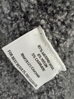 Eileen Fisher XL Sweater Jacket Full Zip Cardigan Wool Cashmere Gray Women