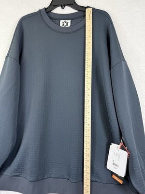 Obermeyer Explorer Tech Crew Mens 2XL Sweatshirt Pullover Cement New NWT