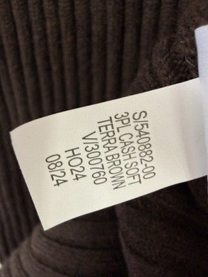 Gap Maternity Dress XS CashSoft Sweater Rib Knit Midi Long Sleeve Brown Women