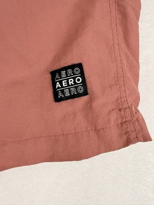 Aeropostale Swim Trunks XS Mens Clay Red Swim Shorts 6”