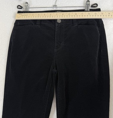 Talbots Velvet Pants 2 Petite Black Velveteen 5 Pocket Heritage Womens 2P