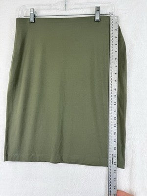 J Jill Wearever XS Petite Knit Skirt Pull On Green Short Stretch XSP