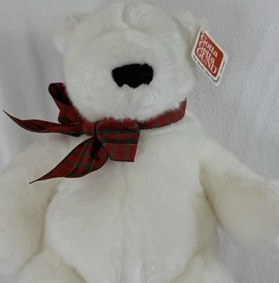 Gund Teddy Bear Plush Klondike Jr 88823 Polar Bear White Stuffed Tags 12”