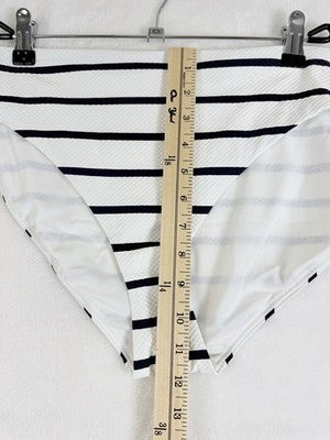 Calia Swim Bottom XL Womens Coastal Stripe Mid Rise Bikini Swimwear New NWT