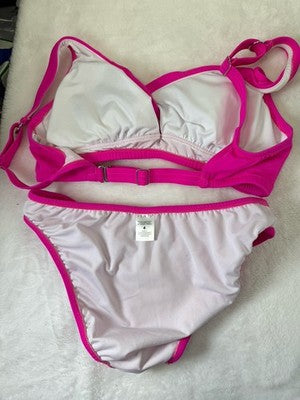 Venus Bikini Set 6 Top 4 Bottom Hot Pink Lovely Lift Wrap Womens Swim Swimwear