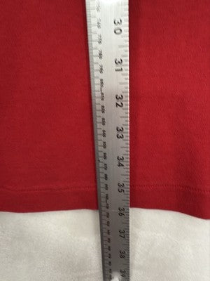 Talbots Dress Small Petite Red T Shirt Jersey Knit Short Sleeve Womens SP Cotton