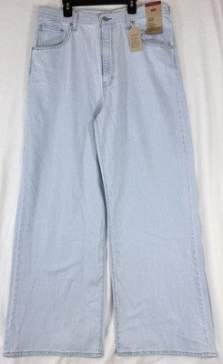 Levis Cinch Baggy Jeans 32 Womens Blue High Rise 32x33 Levi’s New *FlawRead