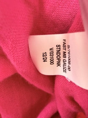 Gap Kids Crinkle Gauze Easy Wide Leg Pants Medium 8 Girls Pink Pull On New NWT