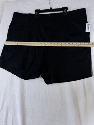 Old Navy OG Chino Shorts XXL Black High Rise Womens 5” New NWT