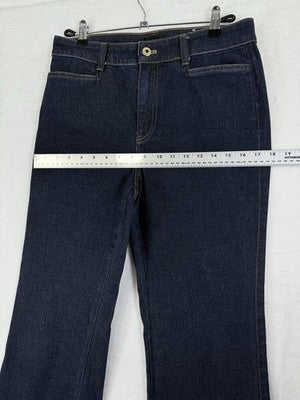 Talbots Flare Jeans 6 Dark Blue Daphne Wash Denim Womens