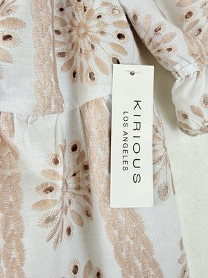 Kirious LA Top Medium Cottagecore Milkmaid Fairycore Whimsical Women Pink New