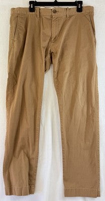 J Crew Slim Flex Pants 36x32 Brown Chinos