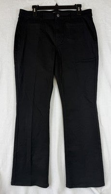 Susan Graver Jeans 14 Black Bootcut Stretch Denim Womens