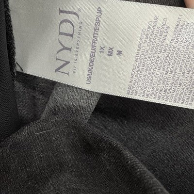 NYDJ Pull On Jeans 1X Gray Black Lot SanSpring Denim Lift Tuck Plus Size Womens