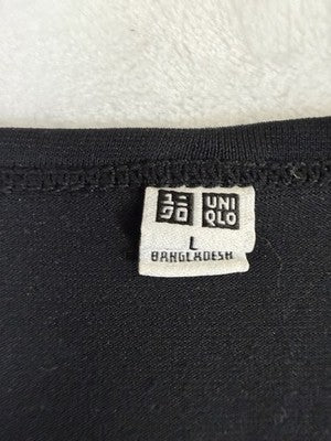 Uniqlo Heattech Men Long Sleeve T Shirt Black Base Layer Heat Tech Thermal