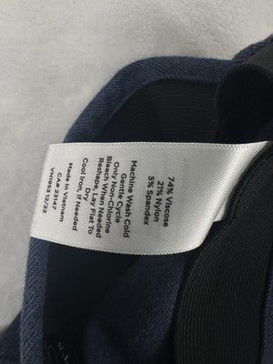 Talbots Montauk Pants 6 Blue Crop Knit Pull On Stretch Womens