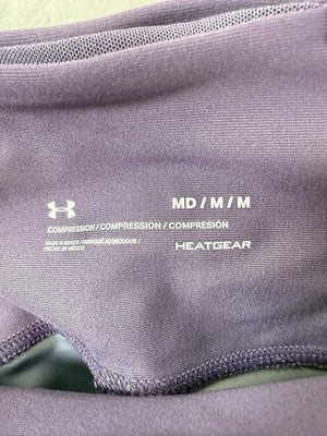 Under Armour Leggings Womens Medium Purple Heat Gear HeatGear Workout Pants