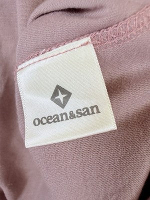 Ocean & San Mens Small All Day Shirt Cycling Jersey Muave Pocket Tee