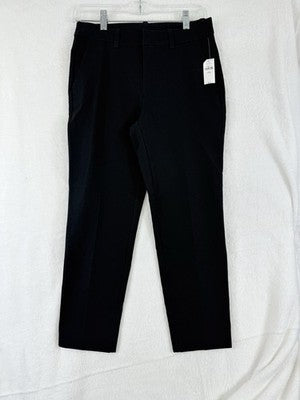 Gap Bistretch Pants 4 Petite Womens Slim Ankle New NWT Black Cotton Stretch