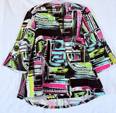 Multiple Jacket Small Petite Womens Mod 3/4 Bell Sleeve Blazer New NWT