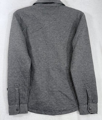 Horizon Outfitters Men’s Medium Shirt Quilted Knit Long Sleeve Gray Snap Front