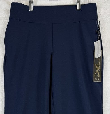Diane Gilman DG2 Pants Medium Petite Pull On Straight Leg Womens Stretch New NWT