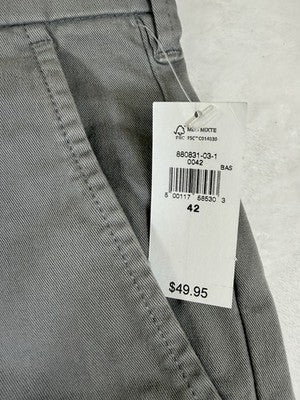 Gap 6” Vintage Shorts 42 Mens Gray Cotton Blend New NWT