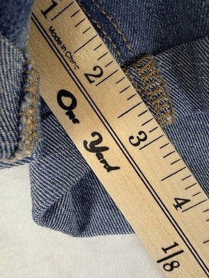 Old Navy Denim Shorts 14 Women Jeans Jean Roll Hem 3” Blue Mid Rise