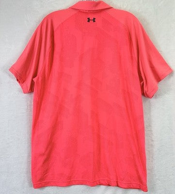Under Armour Polo XL Loose Heat Gear Mens Short Sleeve Shirt