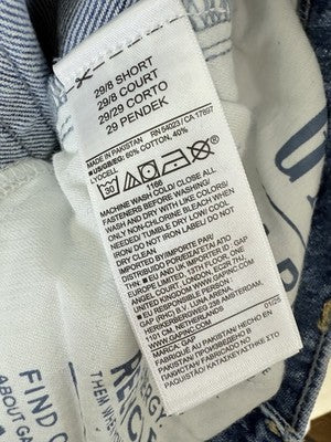 Gap Baggy Mid Rise Jeans 8 Short 29 Womens Blue Wide Leg Ultrasoft Denim New NWT