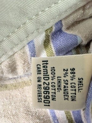LL Bean Flannel Lined Cargo Pants Womens 18 Petite Tan Beige 18P Favorite Fit