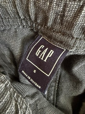 Gap Joggers Men Small Navy Blue Elastic Waist Drawstring Cotton Blend