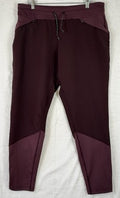 Columbia Savanna Hill Hybrid Joggers Large Womens Pants Burgundy Red