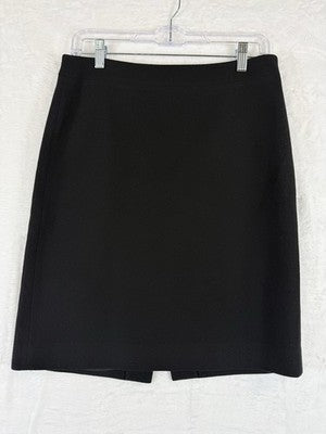 J Crew The Pencil Skirt 4 Black Wool Blend Womens
