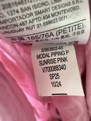 Gap Pajama Pants Medium Petite Pink Womens Softest Modal PJ Sleep New NWT
