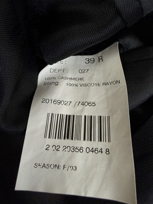 Brooks Brothers 100% Cashmere Jacket 39R Black Blazer Mens