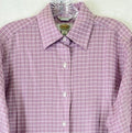 Talbots Top 6 Petite Pink Button Up Shirt Long Sleeve 6P Vintage Cotton Womens