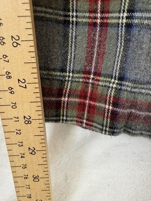 LL Bean Scotch Plaid Flannel Pajama Pants Medium Womens Gray PJ Sleep Cotton